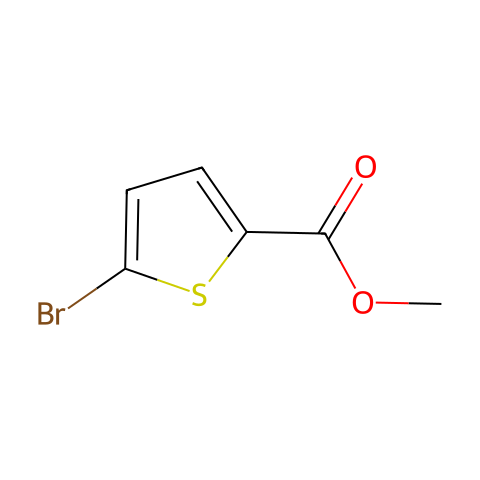 5-溴噻吩-2-甲酸甲酯结构图