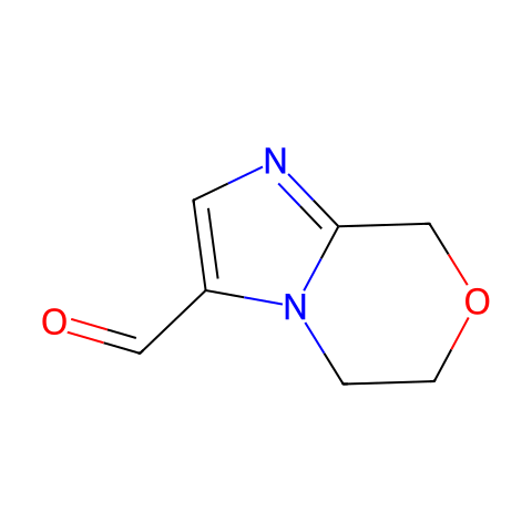 8H-Imidazo[2,1-c][1,4]oxazine-3-carboxaldehyde, 5,6-dihydro- (9CI)结构图