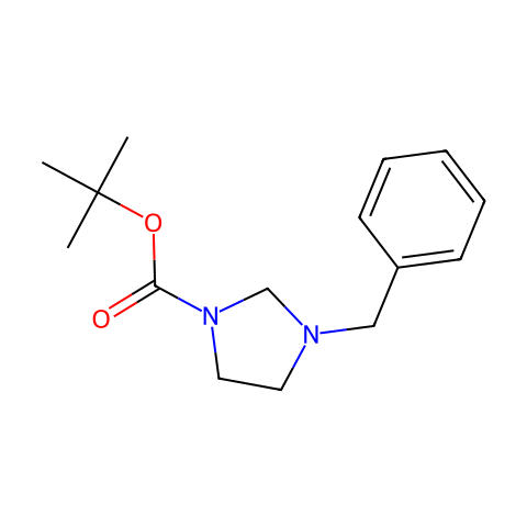 tert-Butyl 3-benzylimidazolidine-1-carboxylate结构图