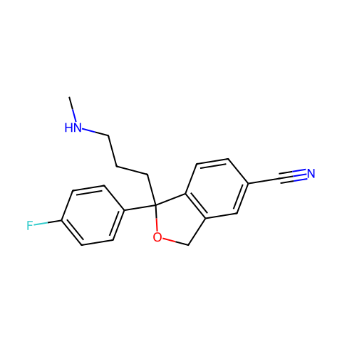 rac Demethyl Citalopram Discontinued See: D230846结构图