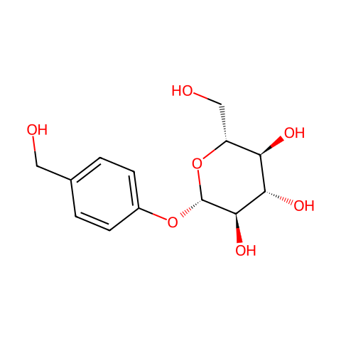 天麻素 分子结构图