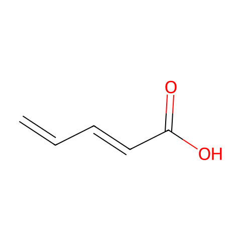 Trans-2,4-Pentadienoic Acid结构图