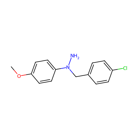 Hydrazine, 1-[(4-chlorophenyl)methyl]-1-(4-methoxyphenyl)-结构图