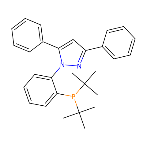 1-[2-[双(叔丁基)膦基]苯基] -3,5-二苯基-1H-吡唑结构图
