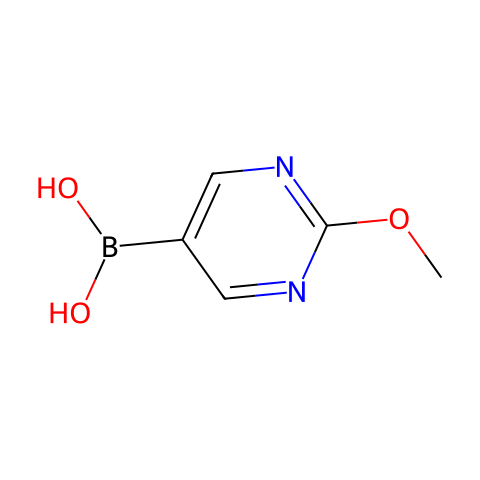 2-甲氧基-5-嘧啶硼酸 (含不同量的酸酐)结构图