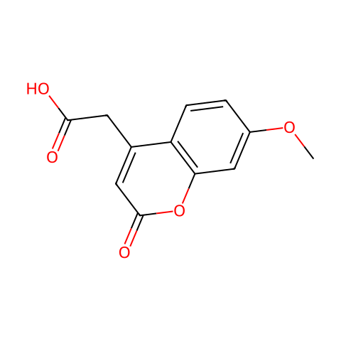 7-Methoxycoumarin-4-Acetic Acid结构图