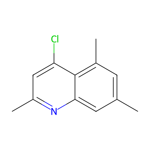 4-氯-2,5,7-三甲基喹啉结构图
