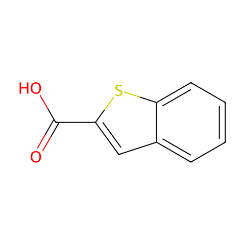 苯并噻吩-2-羧酸结构图