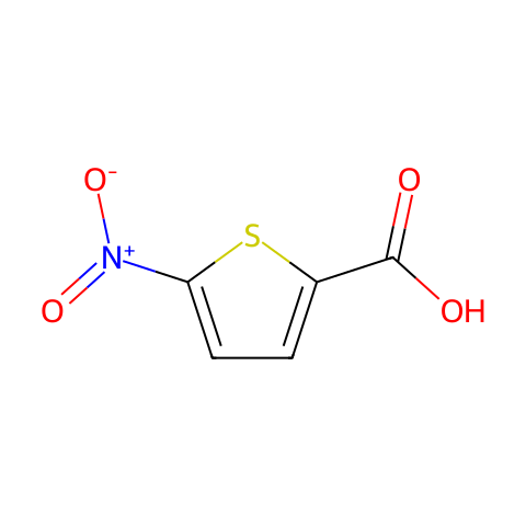 5-硝基噻吩-2-羧酸结构图