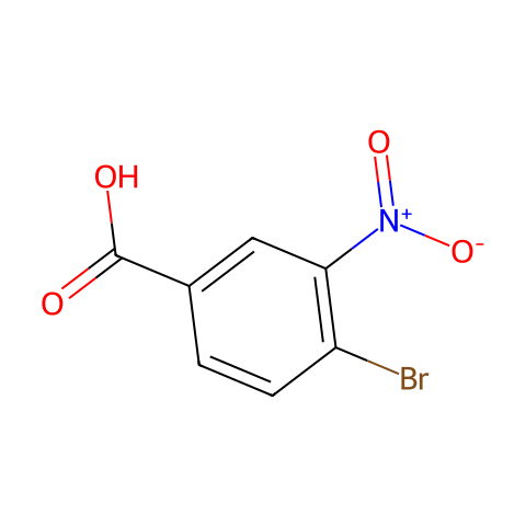 4-溴-3-硝基苯甲酸结构图