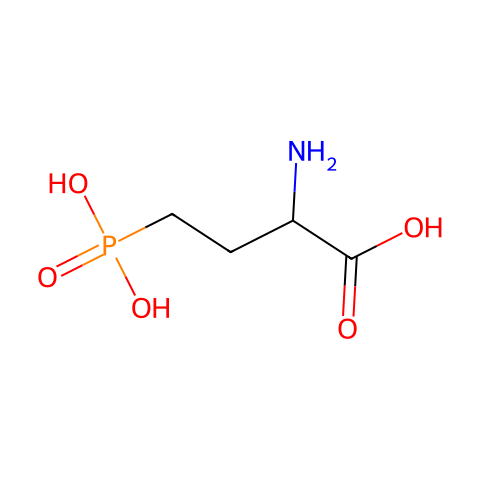 2-amino-4-phosphonobutyric acid结构图
