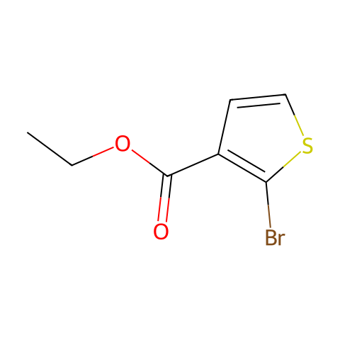 2-溴-3-噻吩羧酸乙酯结构图
