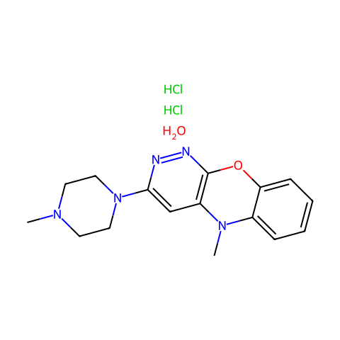 Azaphen (dihydrochloride monohydrate)结构图