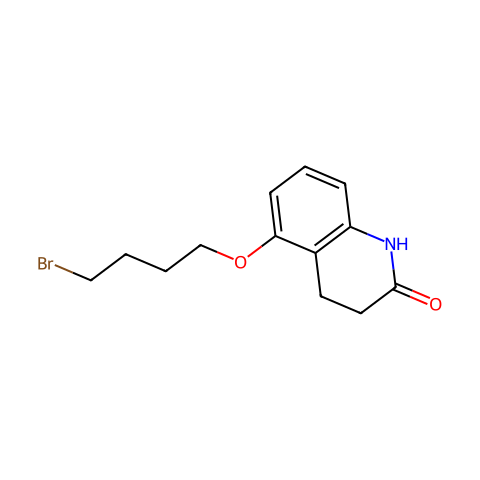 5-(4-Bromobutoxy)-3,4-dihydro-2(1H)-quinolinone结构图