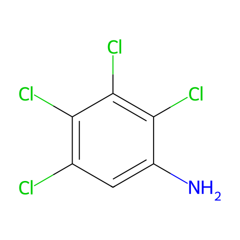 2,3,4,5-Tetrachloroaniline结构图