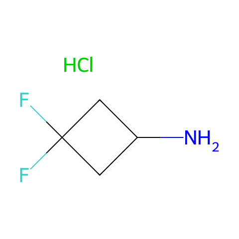 3,3-Difluorocyclobutanamine Hydrochloride结构图