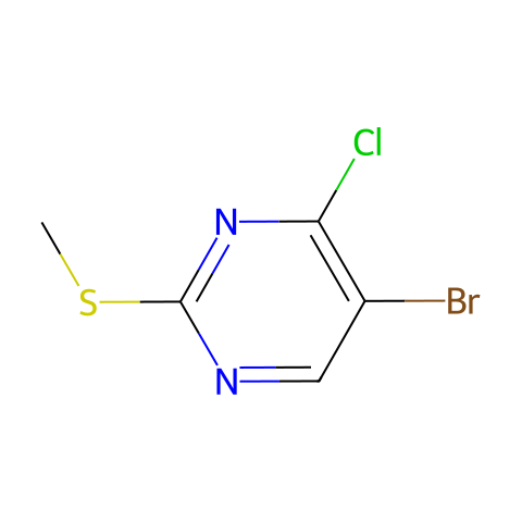 2-甲硫基-4-氯-5-溴嘧啶结构图