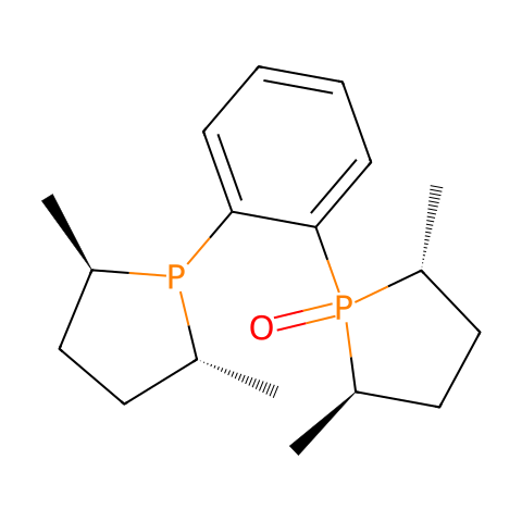 1,2-双[(2R,5R)-2,5-二甲基磷]一氧化苯结构图