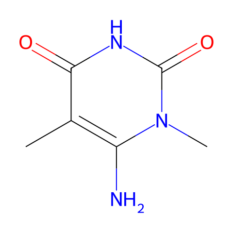 6-amino-1,5-dimethylpyrimidine-2,4(1H,3H)-dione结构图