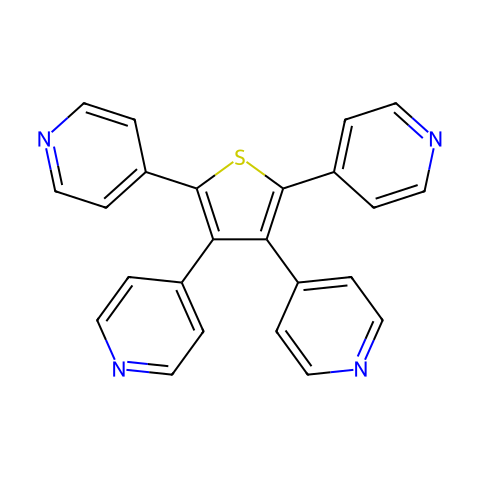 2,3,4,5-Tetra-(4-Pyridyl) Thiophene结构图