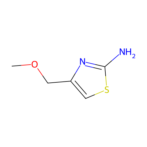 4-(甲氧基甲基)-1，3-噻唑-2-胺结构图