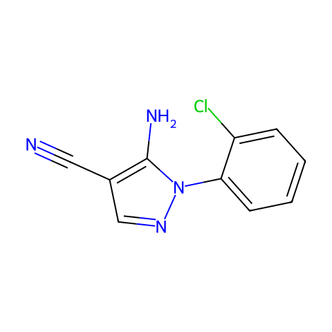 5-氨基-1-(2-氯苯基)-1H-吡唑-4-腈结构图