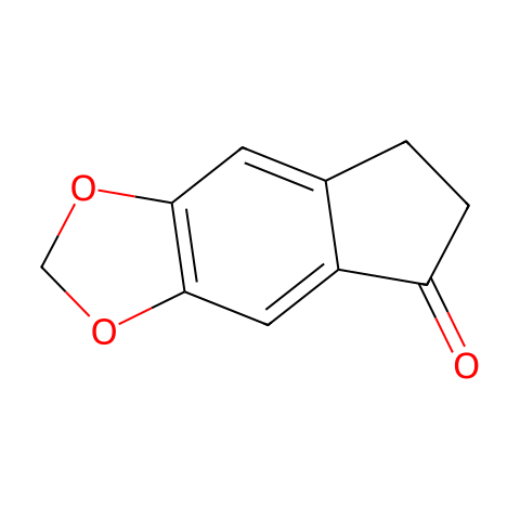 6,7-二氢-5H-茚并[5,6-d][1,3]二氧杂环戊烯-5-酮结构图