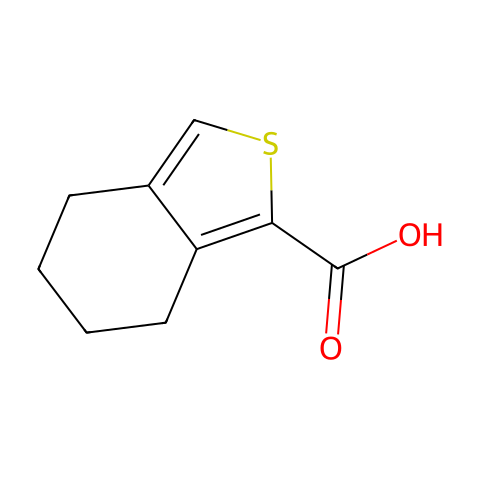 4,5,6,7-tetrahydro-2-benzothiophene-1-carboxylic acid结构图