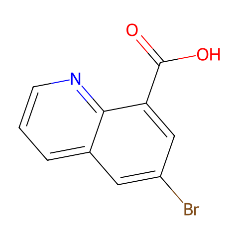 6-溴喹啉-8-羧酸结构图
