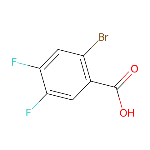 2-溴-4,5-二氟苯甲酸结构图