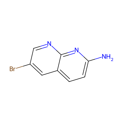 6-溴-1,8-萘啶-2-胺结构图