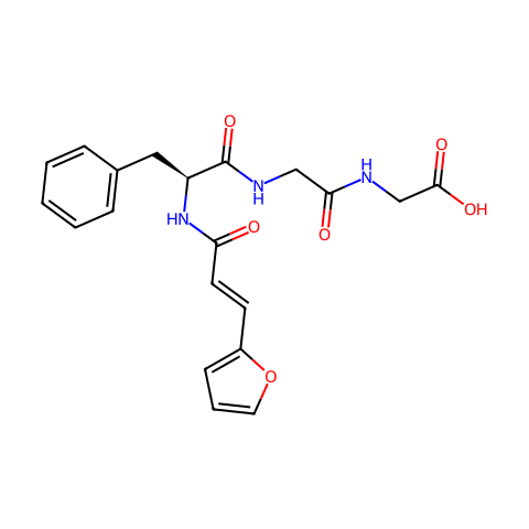 N-[3-(2-Furyl)acryloyl]-Phe-Gly-Gly结构图