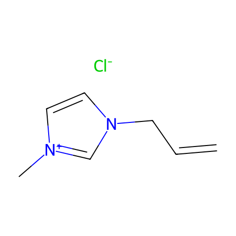 1-烯丙基-3-甲基氯化咪唑结构图