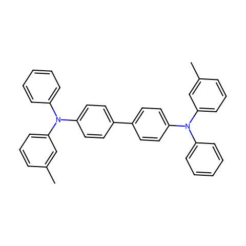 N,N′-二苯基-N,N′-(3-甲基苯基)-1,1′-联苯-4,4′-二胺结构图