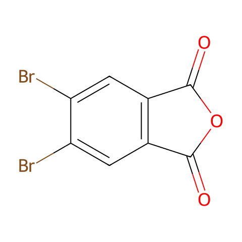 5,6-二溴异苯并呋喃-1,3-二酮结构图
