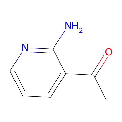 2-氨基-3-乙酰基吡啶结构图