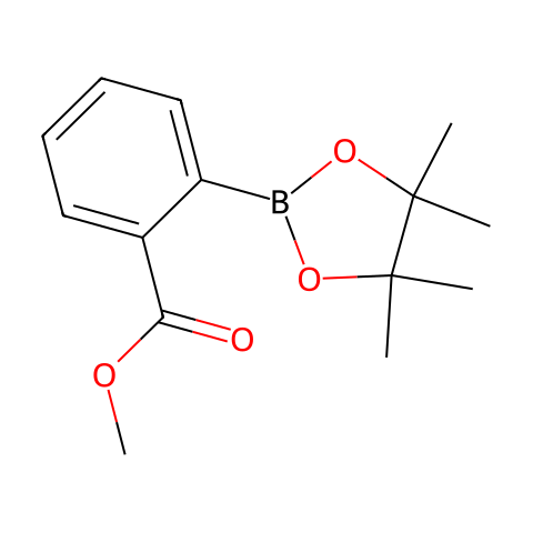 2-甲氧羰基苯基硼酸,频哪醇酯结构图