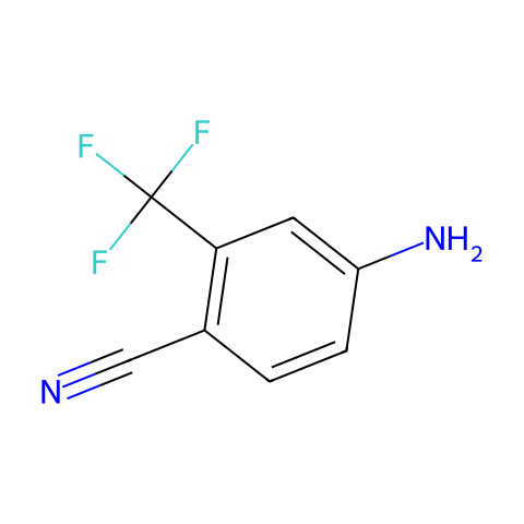 4-氨基-2-(三氟甲基)苯甲腈结构图