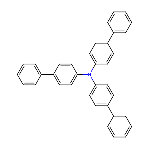 三(4-联苯基)胺结构图