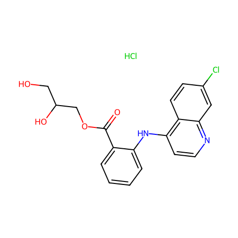 Glafenine hydrochloride结构图