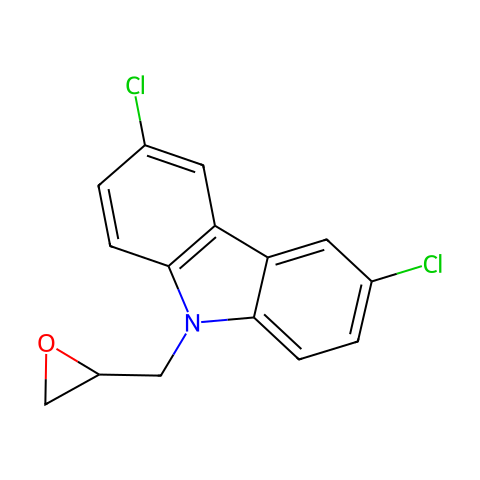 3,6-二氯-9-环氧丙基-咔唑结构图