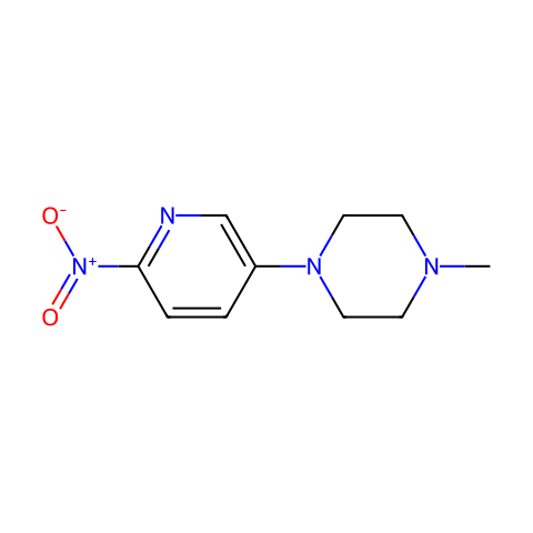 1-METHYL-4-(6-NITROPYRIDIN-3-YL)PIPERAZINE结构图