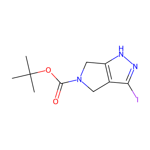 tert-butyl 3-iodo-1H,4H,5H,6H-pyrrolo[3,4-c]pyrazole-5-carboxylate结构图
