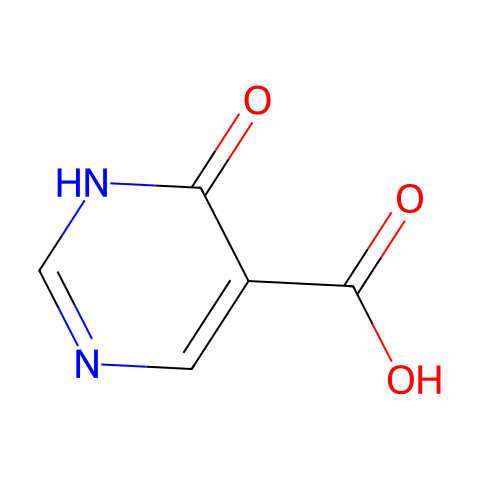 4-羟基嘧啶-5-羧酸结构图