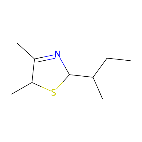 2-(2-丁基)-4,5-二甲基-3-硫氮戊环烯结构图