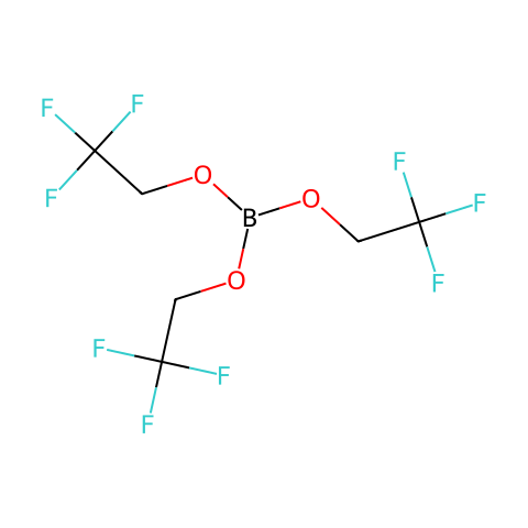 硼酸三(2,2,2-三氟乙基)酯结构图
