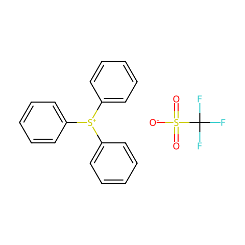 三苯基硫三氟甲烷磺酸盐结构图