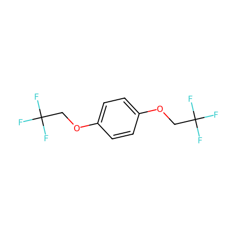 1,4-Bis(2,2,2-Trifluoroethoxy)Benzene结构图