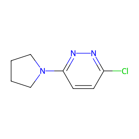 3-氯-6-(1-吡咯烷基)哒嗪结构图