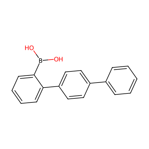 2-(4-联苯基)苯硼酸结构图